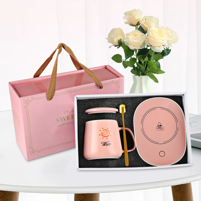 Manufacture Office Gadgets Innovative Cup Warmer Heating Constant Temperature Coffee Milk Drink Water Merchandising Marketing