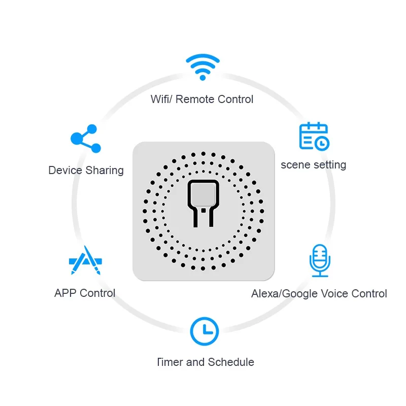 Беспроводной Wi-Fi-переключатель с управлением через приложение Tuya Smart