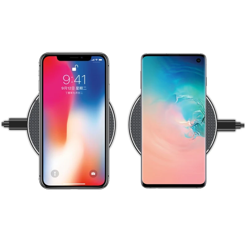 Fast Charging Pad Universal Phone Charger 10W 15WFast Qi Wireless Portable Charger Wireless