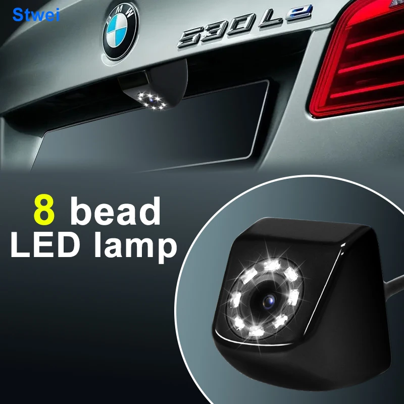 Night vision bright rearview mirror parking camera hardware spiral suspension camera mini Korean car reversing camera