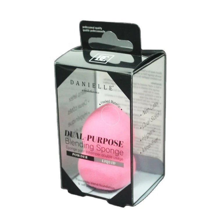 Custom Retail Clear Packaging Box for Hair Extensions Recyclable Varnished with Embossing for Cosmetic Use Blister Packaging