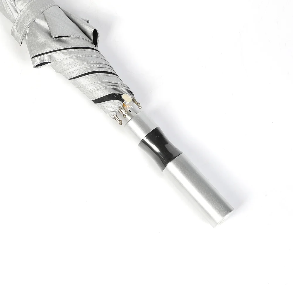 supper light aluminum frame and 190 T polyester  with silver coating big size umbrella for advertising