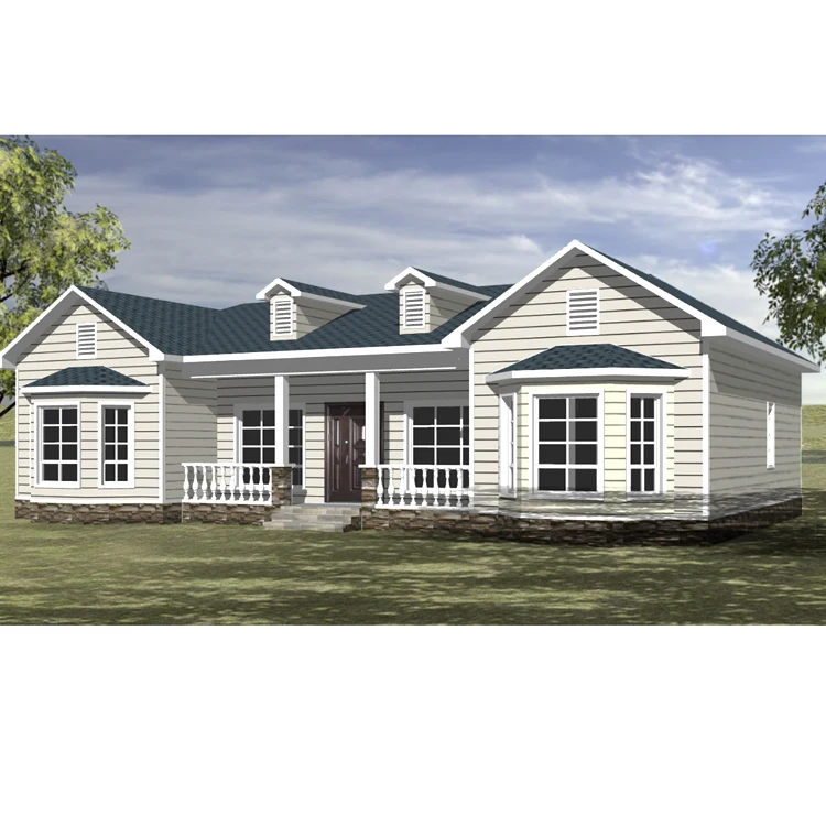 Modern modular light steel structure pre fabricated houses villas fabricated houses villas