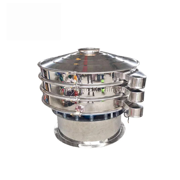 Stainless steel automatic cassava starch vibrator sifter round vibration sieve separator gyratory screening equipment
