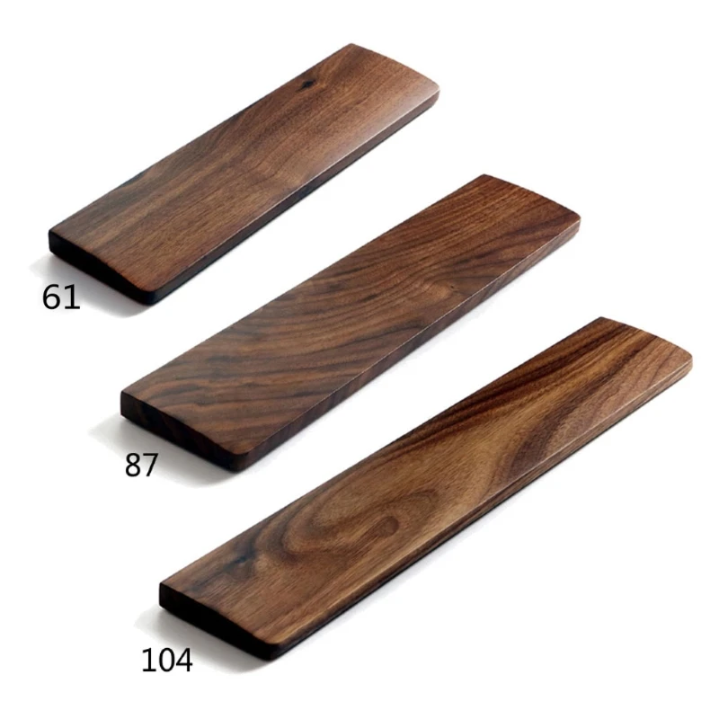 Newest Cheap Price 60% 65% 75% 100% Resin Wooden Wrist Support Rest For Keyboard
