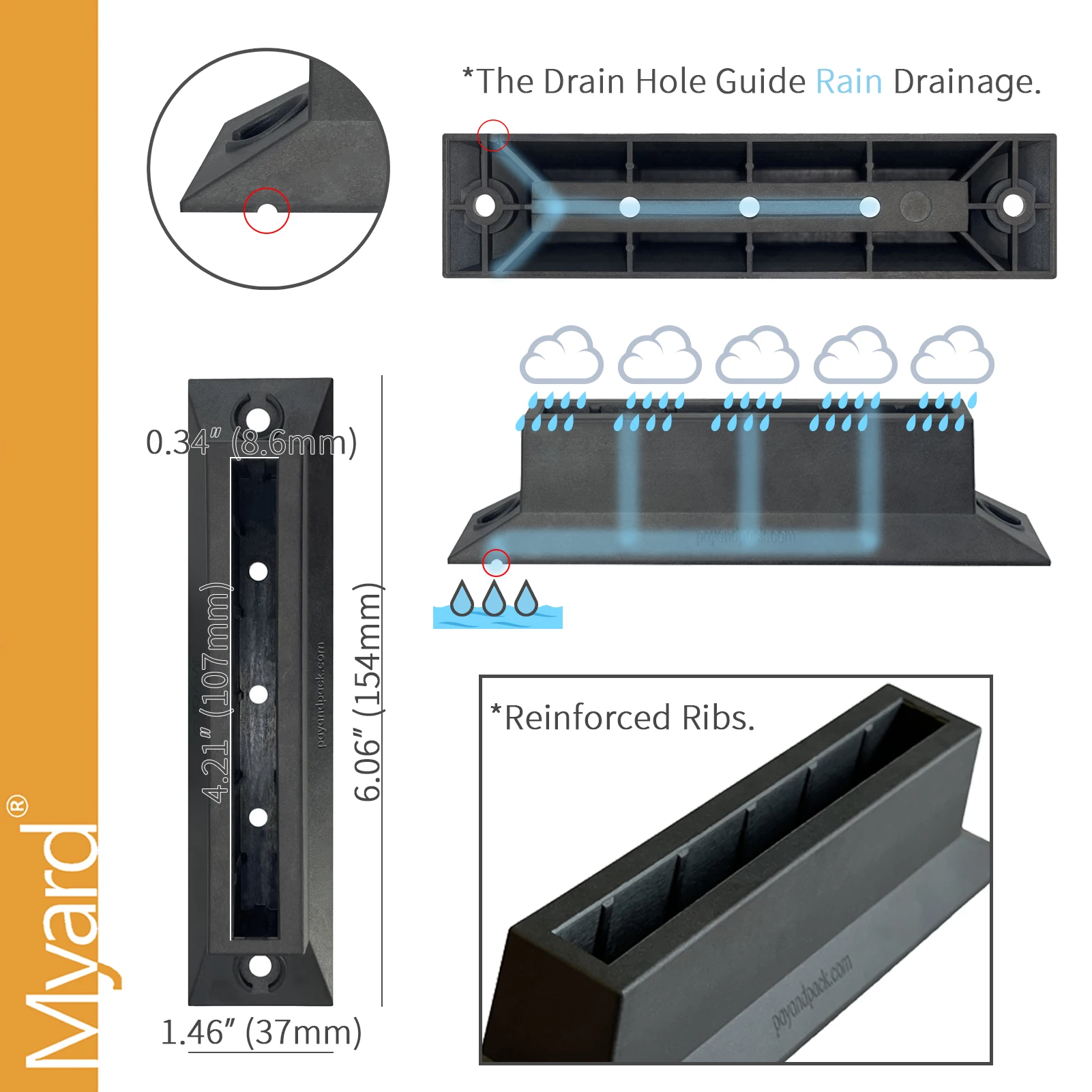 Made In Taiwan Myard Level Baluster Connectors For Deck Scenic Frontier Glass Balusters