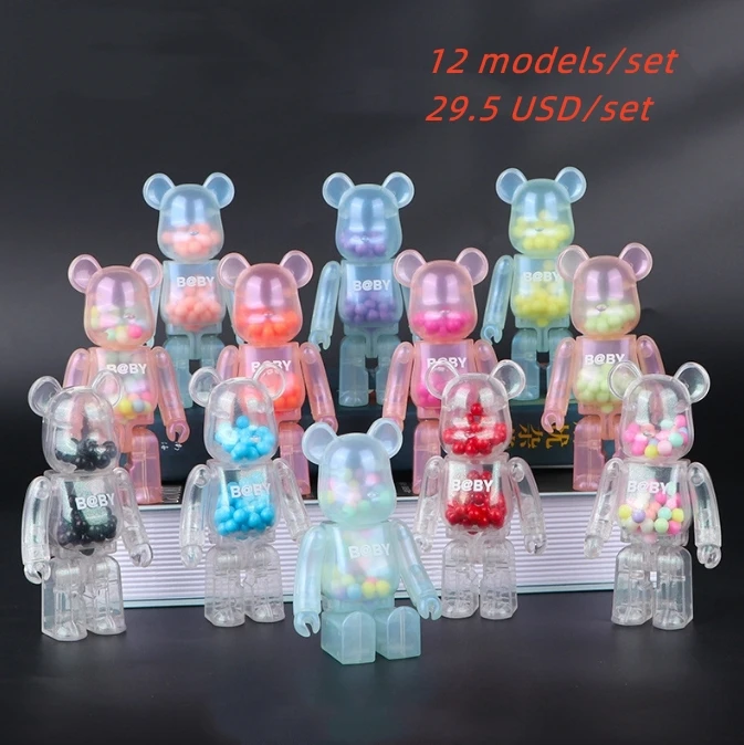 12 моделей/набор (8 см), прилив бренд Bearbrick мкм Макарон слепой ящик насильственного виниловые фигурку с штучной упаковке