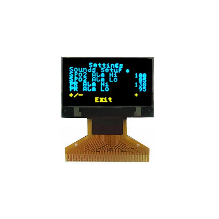 0 96 дюймов I2C OLED дисплей 128x64 желто-синий для медицинского