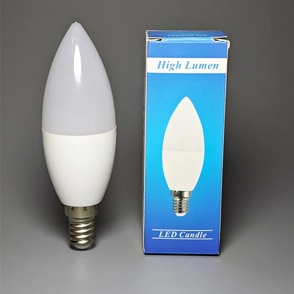 Mini Candle Led Bulbs 5w 6w 7w 9w 110v 220v Warm White 2200k 2700k LED Sharp Bulb
