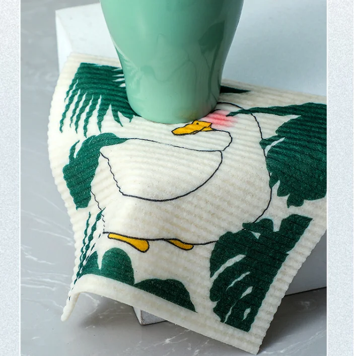 Hot Sale Organic Kitchen Dish Washing Scouring Pad Scrub Sponge Swedish Cleaning Natural Cellulose