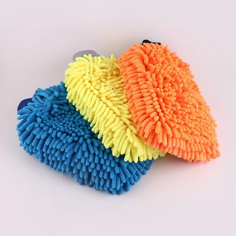Scratch free, lint-free, great absorbent  Microfiber Chenille Car Wash Mitt Microfiber Car Wash Mitt  For  Car  Cleaning