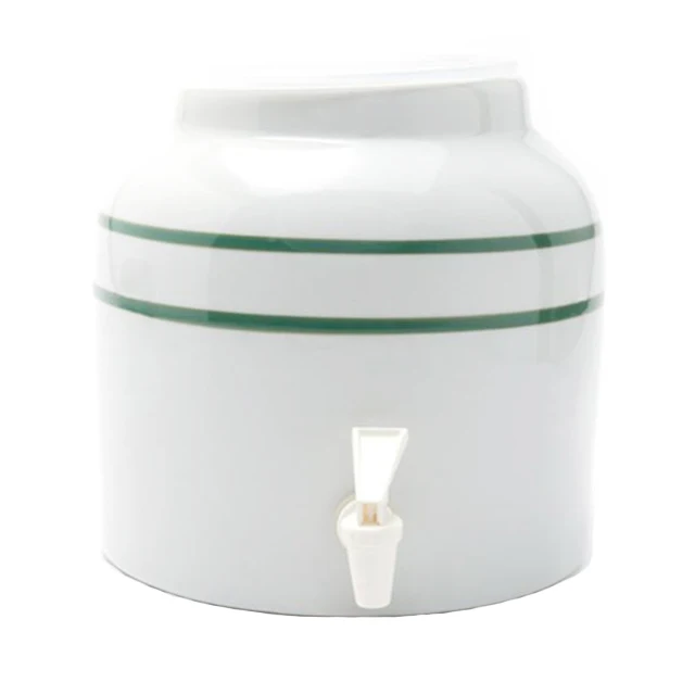 Ceramic Drinking Water Dispenser White and Blue European Style