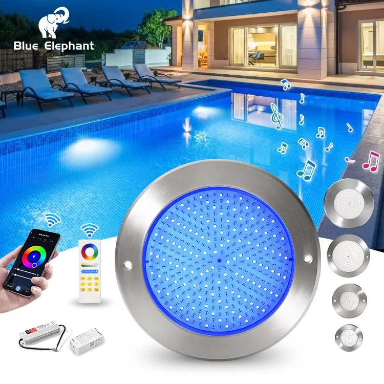 Swimming Pool Led Underwater Light Ip68 Ss316 Seawater Resin Filled Rgb Submersible Led Lights 12V Underwater Pool Light