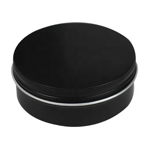 Wholesale 5g 10g 15g 30g 50g 100g gold rose gold black white topical soap cosmetic empty metal tin can jar with aluminum lid