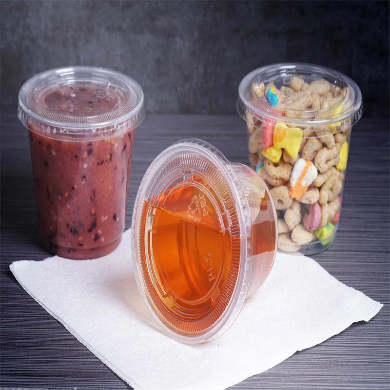 Wholesale Disposable Sauce Cups Clear Plastic Disposable Round PP PLA Souffle Cup Sauce Portion Cup