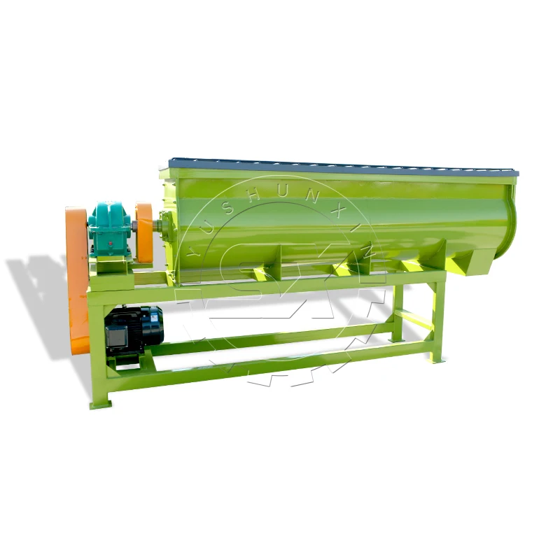 china supplies quality mushroom compost single shaft mixer machinery for npk fertilizer mixing machine