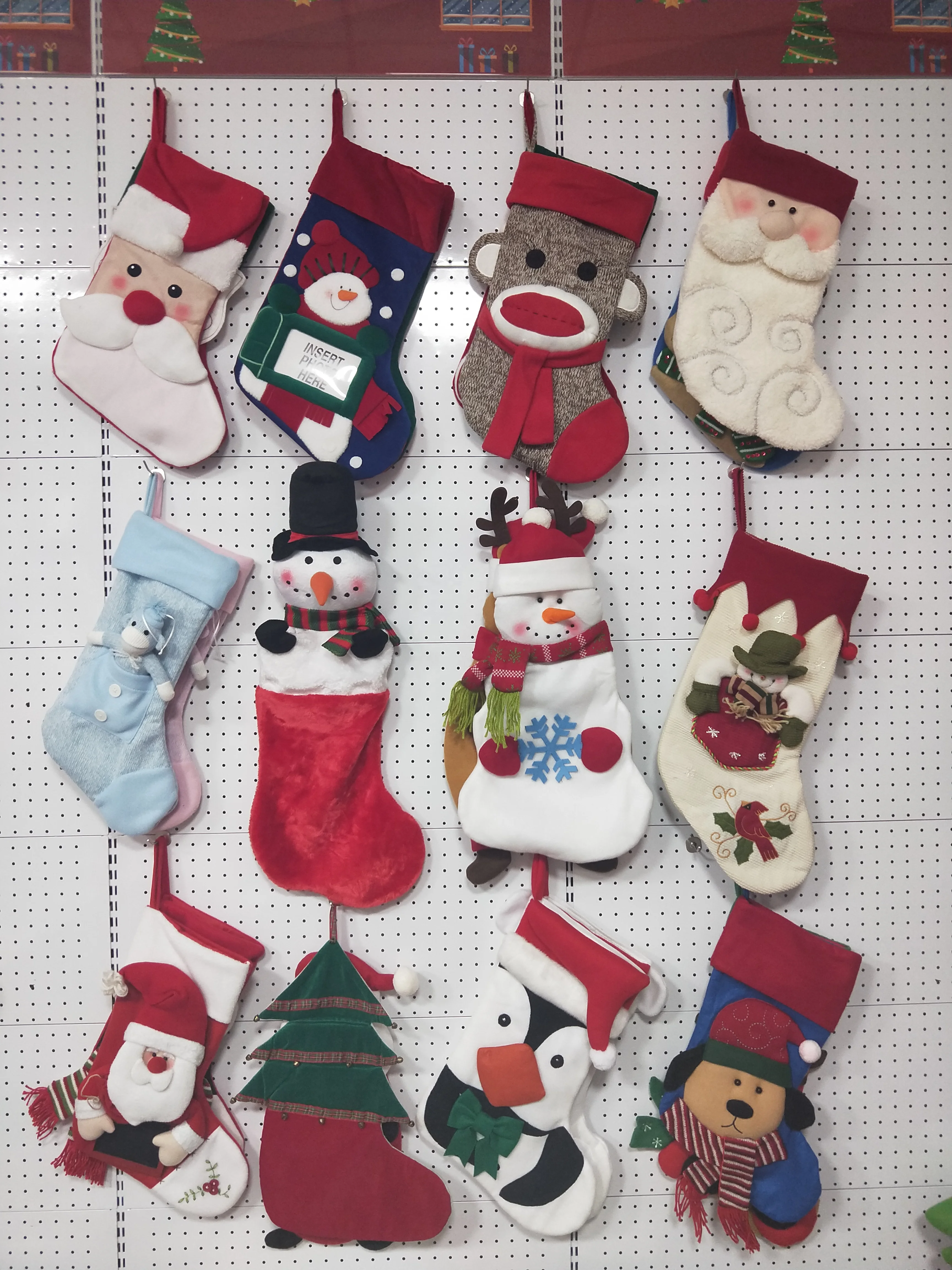 Christmas Crafts 3D Christmas Stocking  in stock Random Wholesale Home Decoration