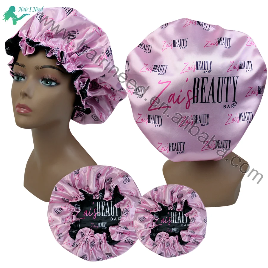 Wholesale Mommy And Me Zodiac Bonnets And Satin Hair Wraps Custom Logo Hair Bonnets Sleeping Cap Women Satin Silk Braid Bonnet