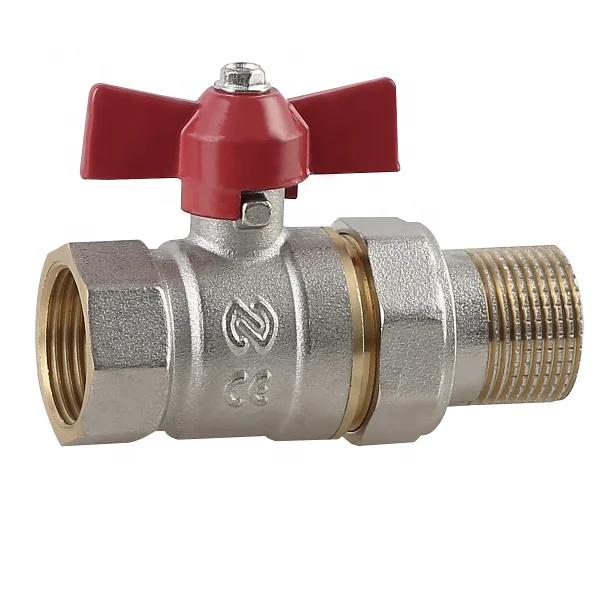 3/4 латунный шаровой клапан с ручкой-бабочкой