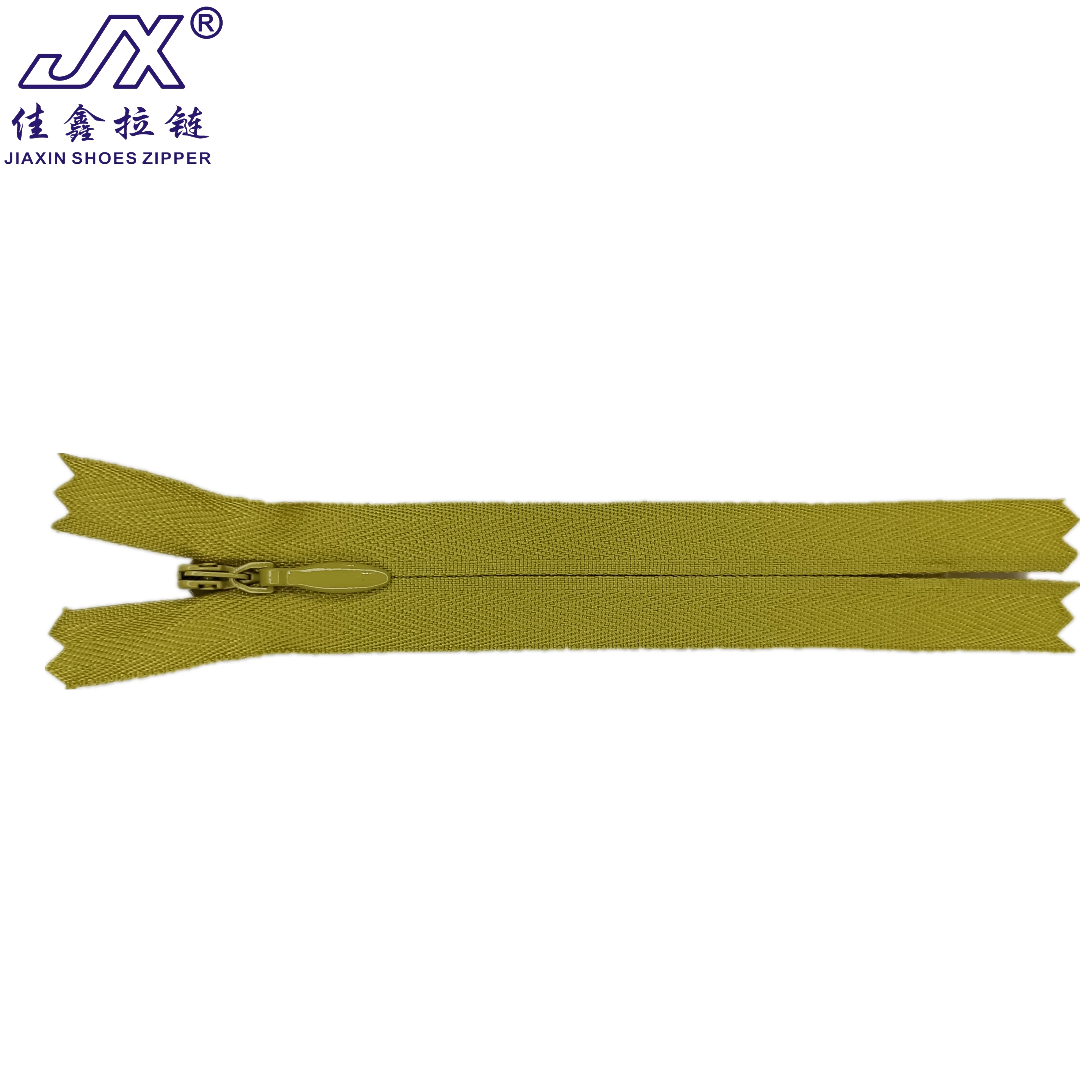 Reliable specific Zip No4.5 Invisible cloth edge U-shaped top stop zippers with sliders for clothing