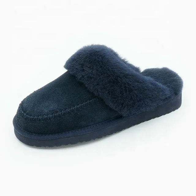 Warmlab lite weight warm fur slippers  hand-stitch slippers for women