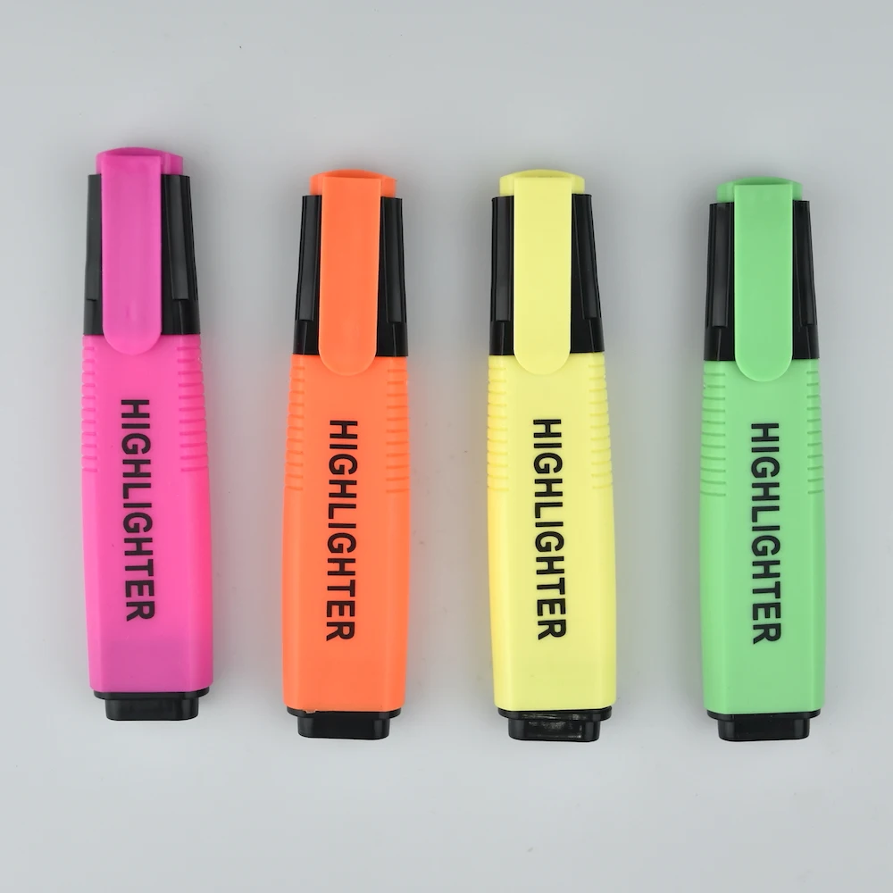 Office School Stationery products OEM  fluorescent colorful marker pen highlighter pen set (1600351491371)
