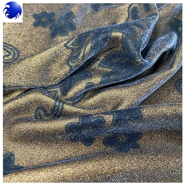 changzhou tongyang 2 tone printed micro velvet 5000 fabric for cloth hot in india