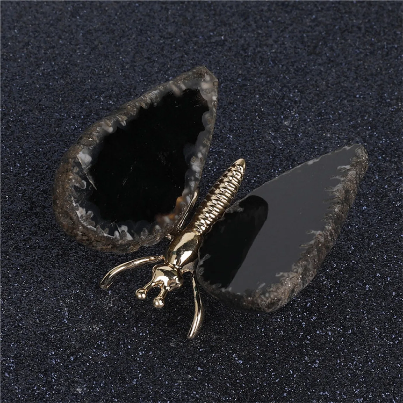 Wholesale  Natural Healing Crystals gemstone Stone Colorful Agate Butterfly For Gifts Home Decoration