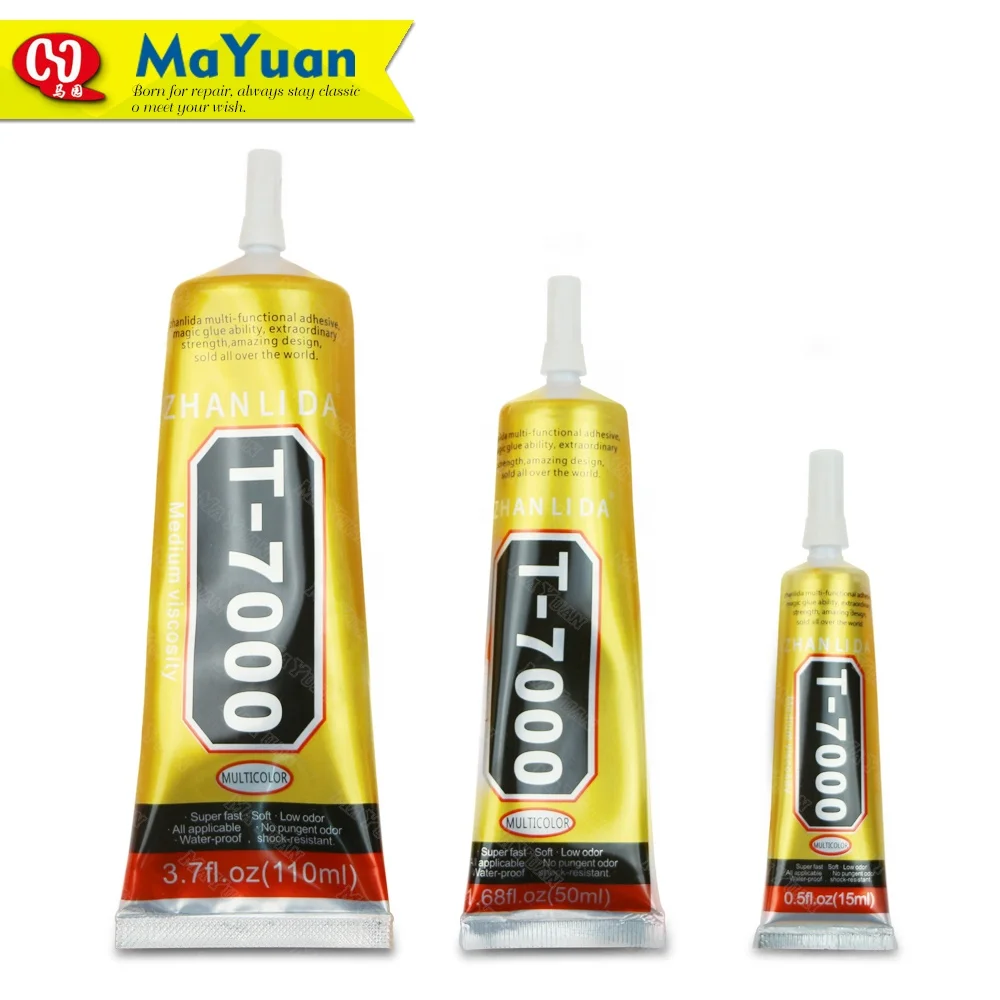 Multi-Function Adhesive with 3 Colors T-7000 Glue for Cellphone, PE,ABS,etc