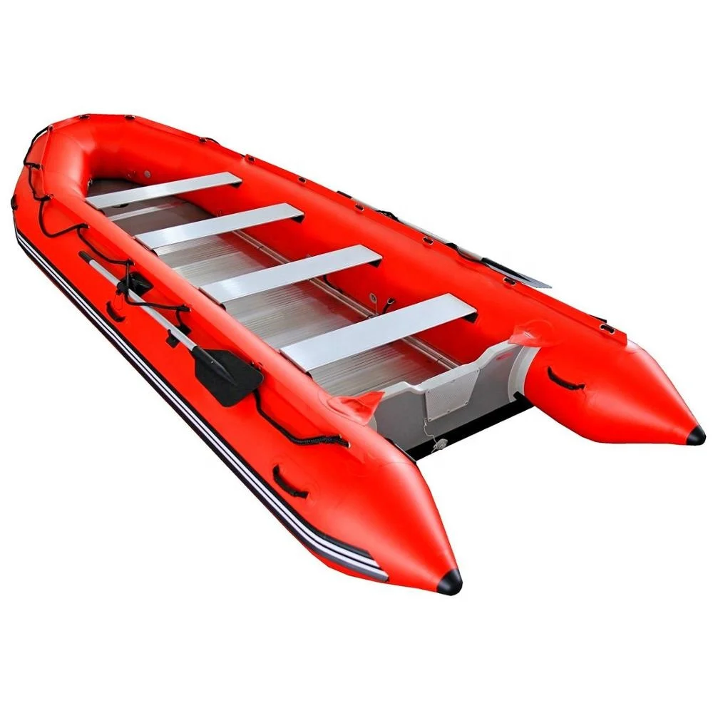 New Drop Stitch PVC/ Hypalon Material Inflatable Dinghy Boat Aluminum Floor Aluminum Transom 7-8 Person Heavy Duty Fishing Boat