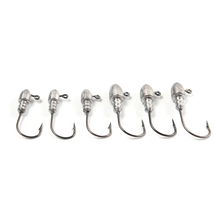 Hotsale model fishing hook lead jig head quality high carbon wire hook bullet jighead