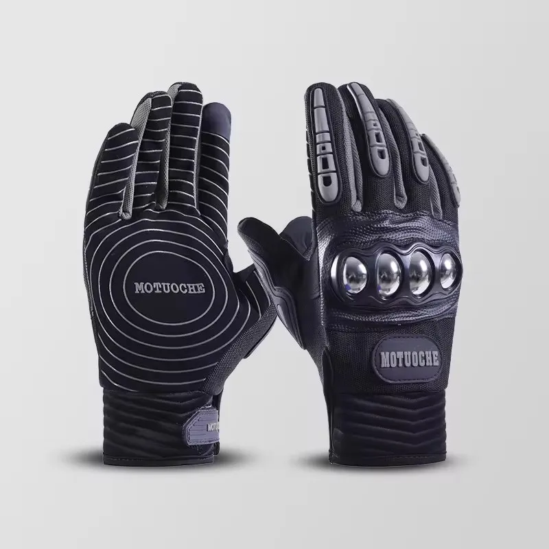 Fashion breathable full finger custom men summer sports riding racing outdoor cycling gloves