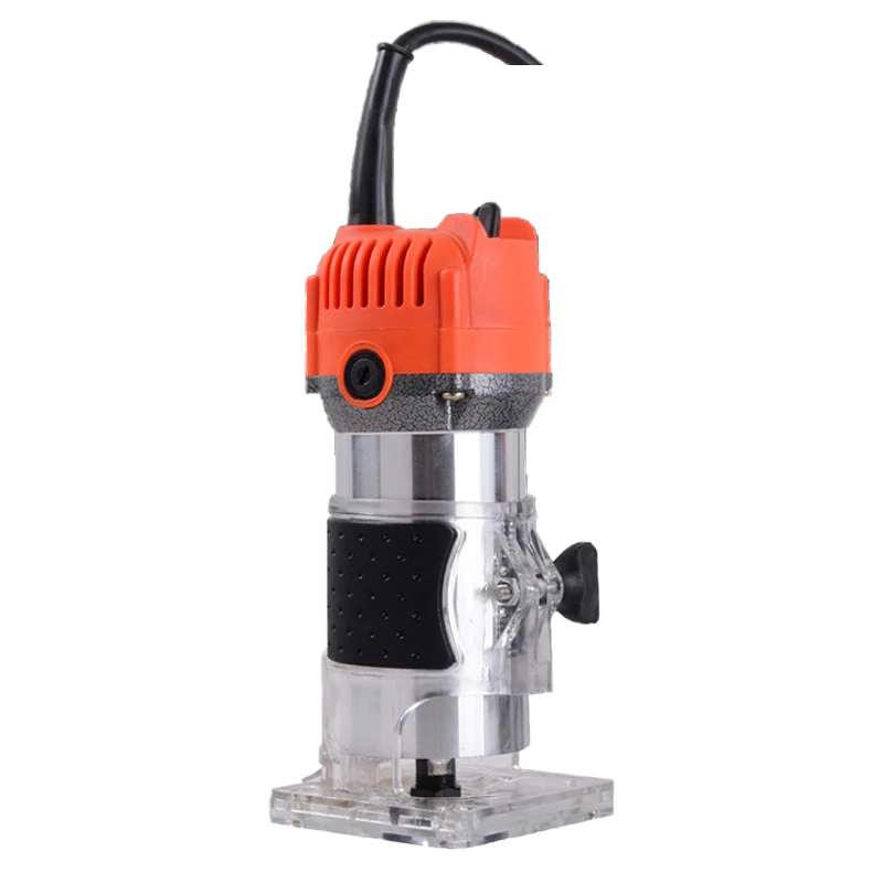 110 В 800 Вт компактный электрический ручной деревообрабатывающий триммер, фрезерный станок, деревообрабатывающий фрезерный станок, фрезерный станок для ламинирования, фрезерный станок для резки прямых узоров