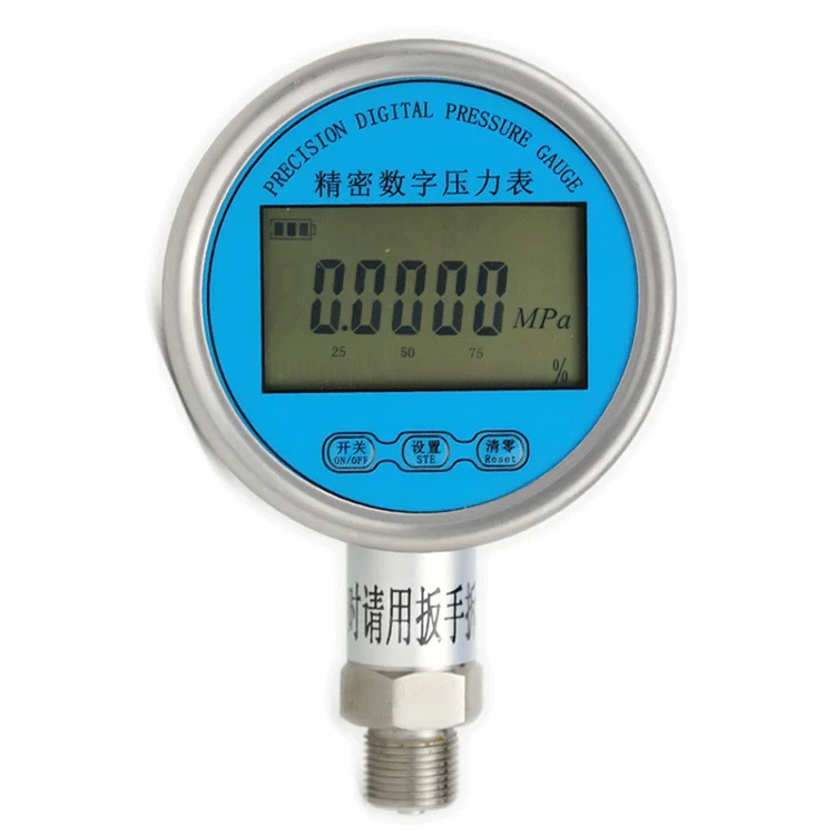 60mm 80mm 100mm digital pressure gauge RS485 crystal gas pressure gauge manometer