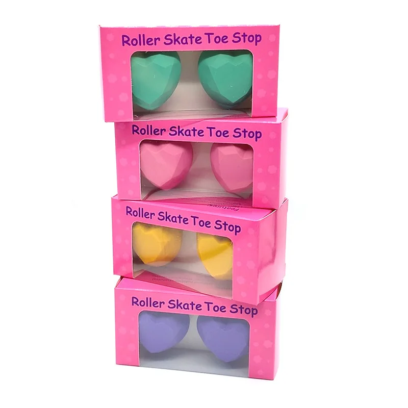 Heart Shaped Quad Toe Stop Roller Skates Kids Stoppers Girls Stopper Skate Wholesale Suppliers Rubber