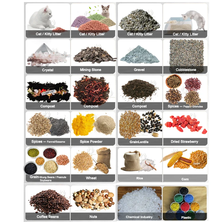 2 outlets 3 outlets Kitty Cat little ore silica sand soil compost grain coffee beans rice linear hot selling vibrating screen
