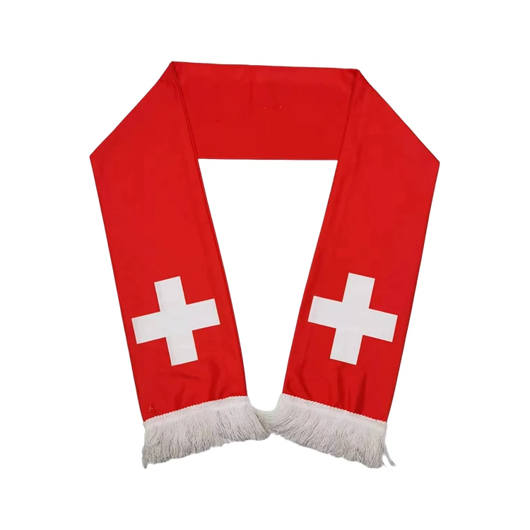 Заводская цена дешевая цифровая печать полиэфирный атласный футбольный шарф на заказ для вечеринок и мероприятий