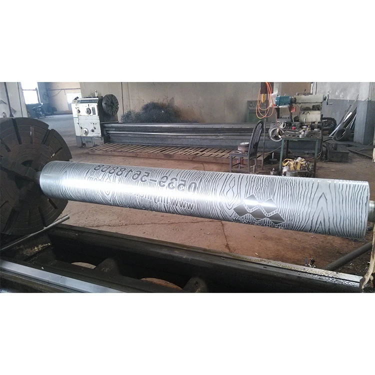 alloy steel wood grain Embossing Roller embossing roller pattern paint roller