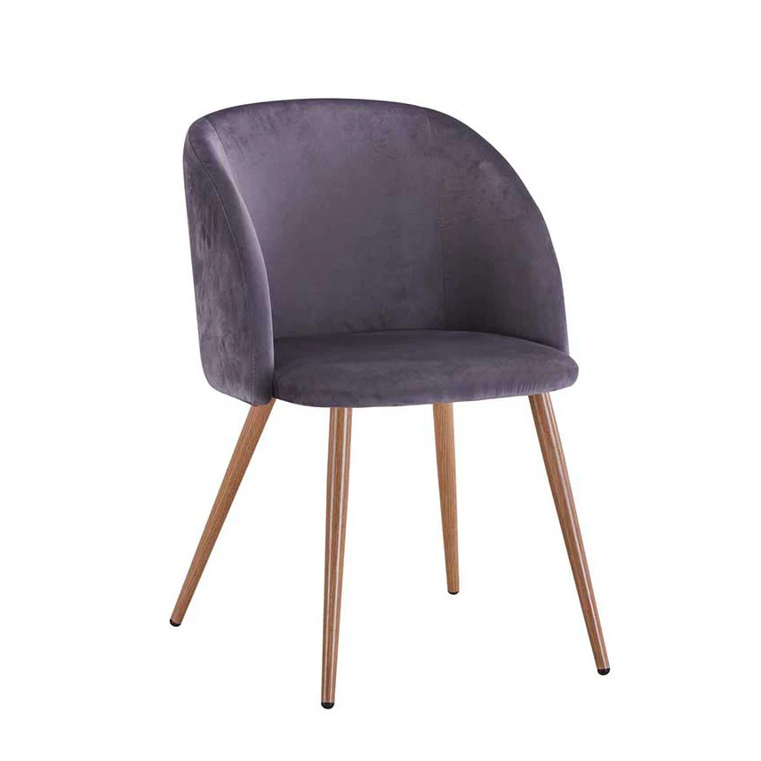Hot Sale Modern Dinning Room Chairs Velvet Cushion Backrest Home Furniture Dining Chair for Hotel Banquet