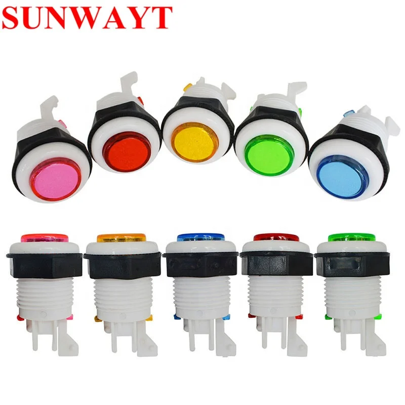 Аркадный Игровой Автомат A4, кнопочный переключатель 28 мм P4, аркадная кнопка, прочная Многоадресная Кнопка MAME HAPP с микропереключателем