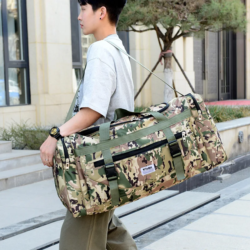 Waterproof Nylon Outdoor Travel Bag Super Large Capacity Business Travel Duffle Bag Sports Gym Bag