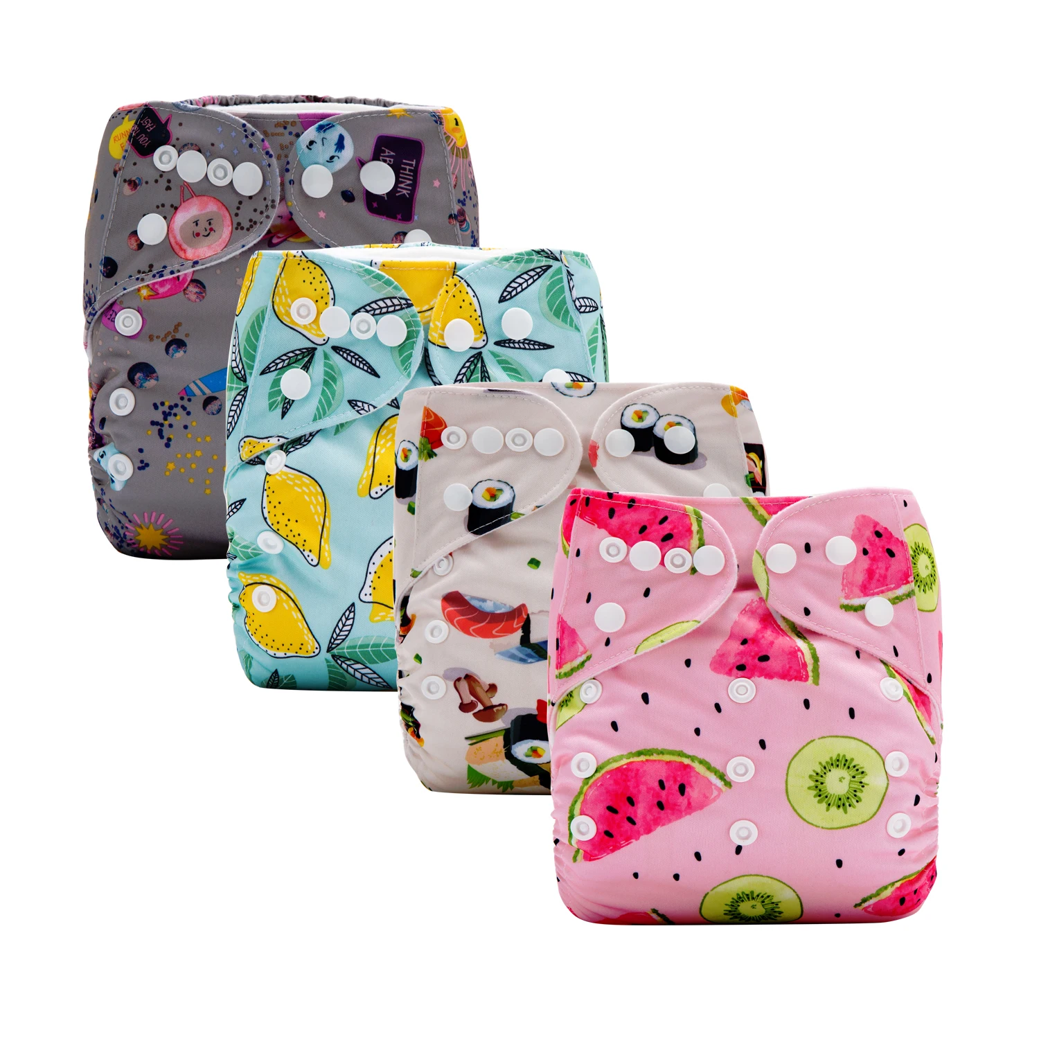 Customized Huggie Washable Baby Diapers Wholesale Reusable Baby Fabric For Cloth Diaper One Size Cloth Diaper Soft