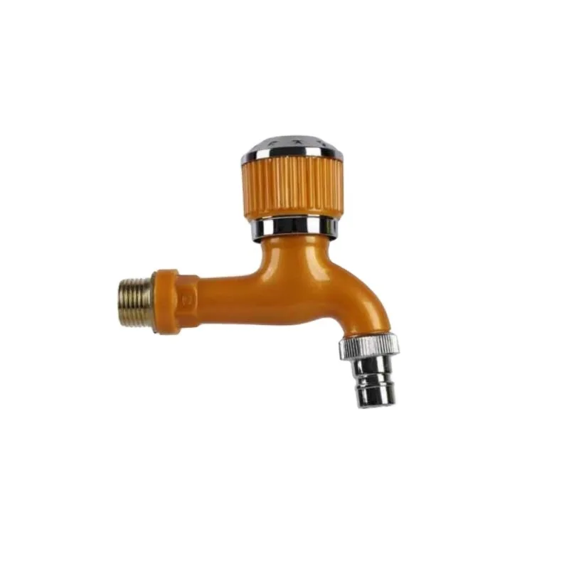 Plastic PP ABS faucet cold water faucet quick opening Blue  brown yellow  white green faucet