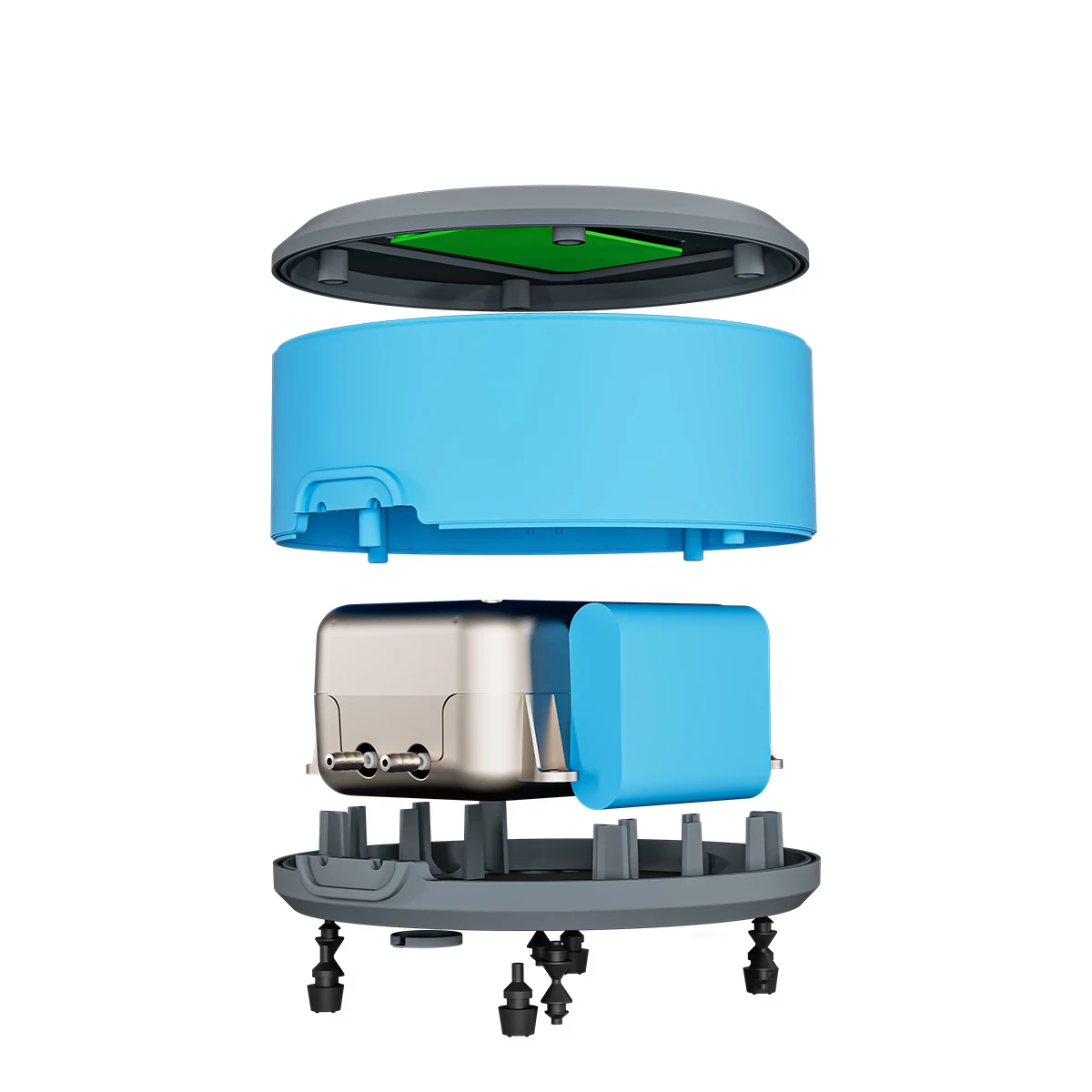 Strong Output Aquarium Air Pump Lithium Battery AC DC Air Pump For Fish