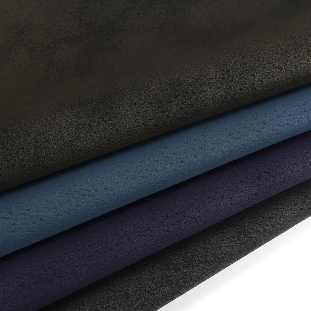 Factory direct sales pig skin pattern clothing artificial synthetic leather mens jackets suede microfiber leather