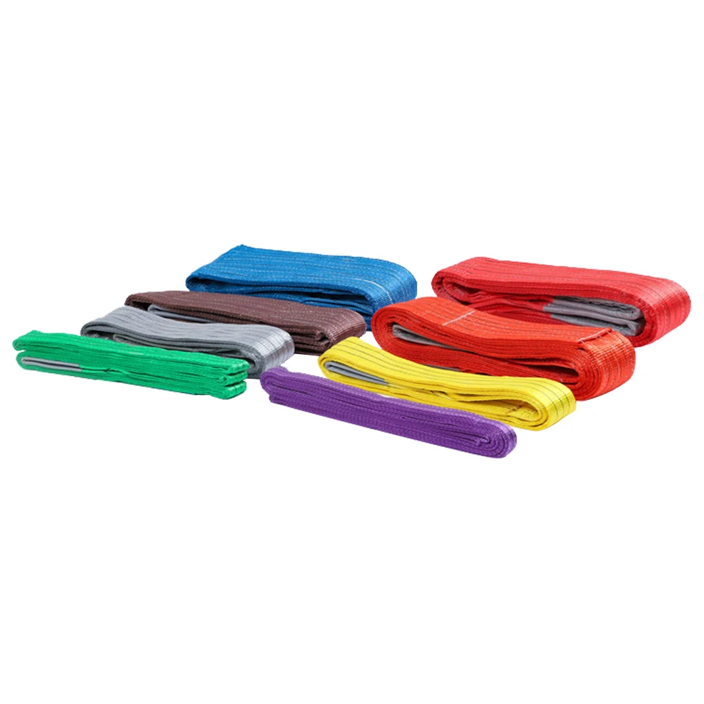 Фабричный подъемный строп, коэффициент безопасности, 6:1 100% полиэстер, плоский строп, 5:1 раз