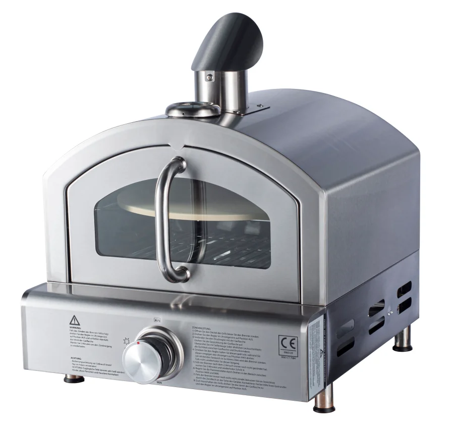 Glass cover of Gas Pizza Barbecue Grill