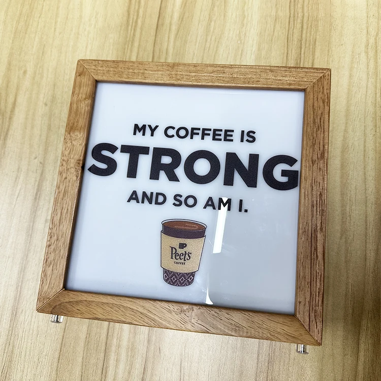 Custom pattern metal acrylic led double light box office door sign name plate stainless steel door plate
