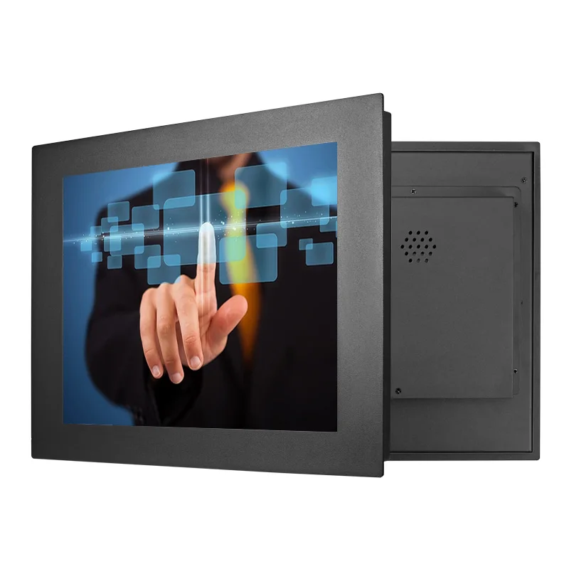 ZHIXIANDA встроенный сенсорный экран монитор 17 дюймов 1280*1024 металлическая промышленная панель монитор с HD-MI портом VGA DVI