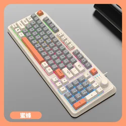 XUNFOX K82 wired keyboard manipulator feel luminescent electric competition game desktop computer notebook office home keyboard